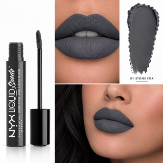 NYX Liquid Suede Cream Lipstick lūpų dažai - 01 Stone Fox, 4 ml