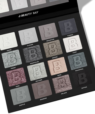 BEAUTY BAY Smoky 16 spalvų paletė, 16 x 1,4 g
