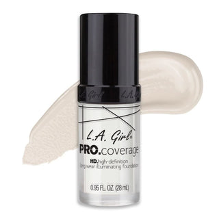 „L.A. Girl PRO.Coverage Illuminating Foundation“ šviesinamasis makiažo pagrindas – baltas, 28 ml